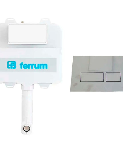 FERRUM DEPOSITO DE EMBUTIR D92TE Y TAPA DOBLE TECLA VTA51-NQ