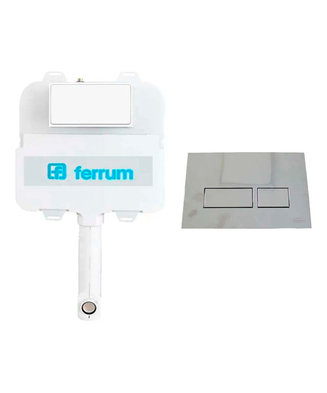 FERRUM DEPOSITO DE EMBUTIR D92TE Y TAPA DOBLE TECLA VTA51-NQ