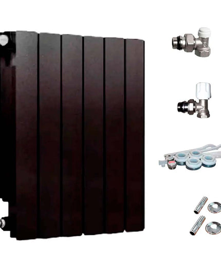 PEISA RADIADOR BROEN 500 NG 6 ELEMENTOS + KIT DE INSTALACION