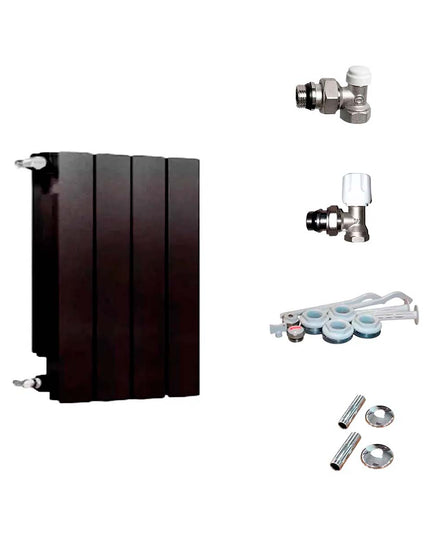 PEISA RADIADOR BROEN 350 NG 4 ELEMENTOS + KIT DE INSTALACION