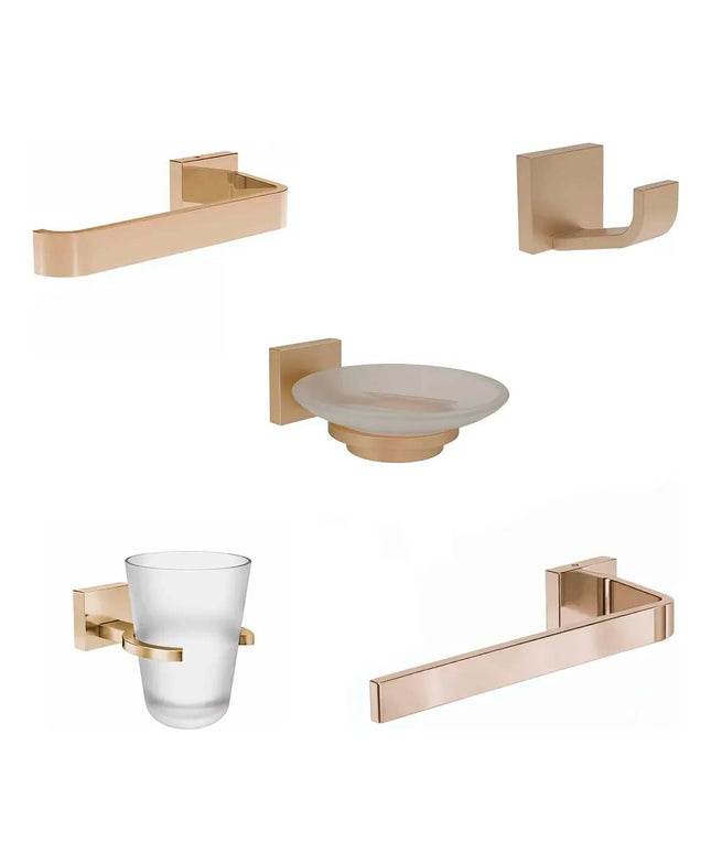 FV KIT ACCESORIOS BAÑO CHALTEN 5 PIEZAS POLISHED BRASS