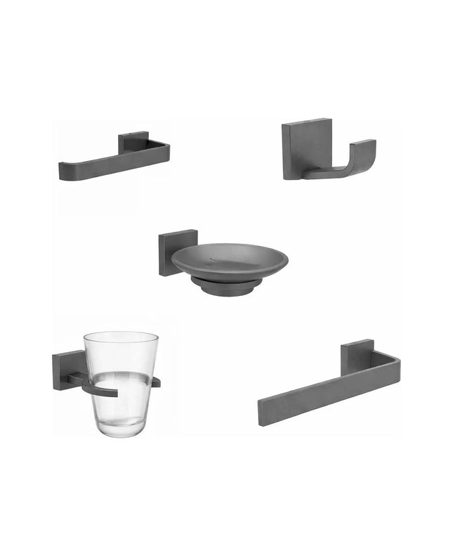 FV KIT ACCESORIOS BAÑO CHALTEN 5 PIEZAS SATYN GREYSTONE