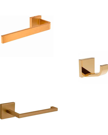 FV KIT ACCESORIOS DOMINIC BRUSHED BRASS 3 PIEZAS
