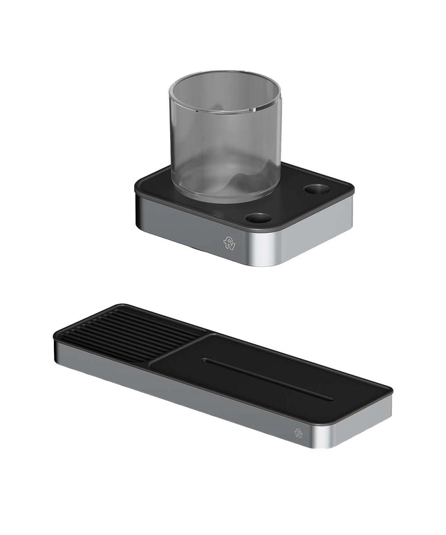 FV KIT ACCESORIOS BAÑO INOX ONE ACERO PULIDO 2 PIEZAS 0168.01/I1-AP + 0169/I1-AP
