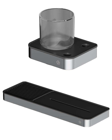 FV KIT ACCESORIOS BAÑO INOX ONE ACERO PULIDO 2 PIEZAS 0168.01/I1-AP + 0169/I1-AP