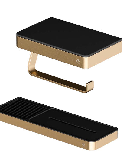 FV KIT ACCESORIOS BAÑO INOX ONE BRUSHED BRASS 2 PIEZAS 0167/I1-BB + 0168.01/I1-BB</p><p>