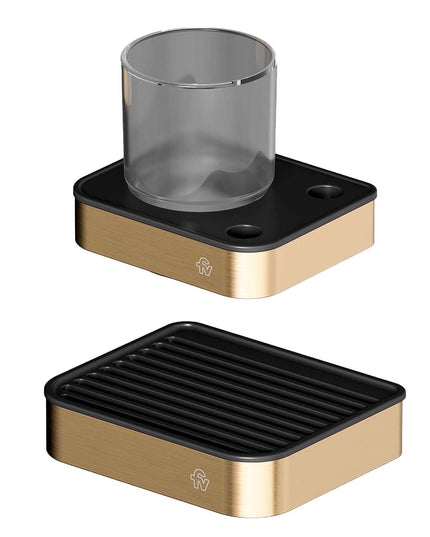 FV KIT ACCESORIOS BAÑO INOX ONE BRUSHED BRASS 2 PIEZAS 0168/I1-BB + 0169/I1-BB</p><p>