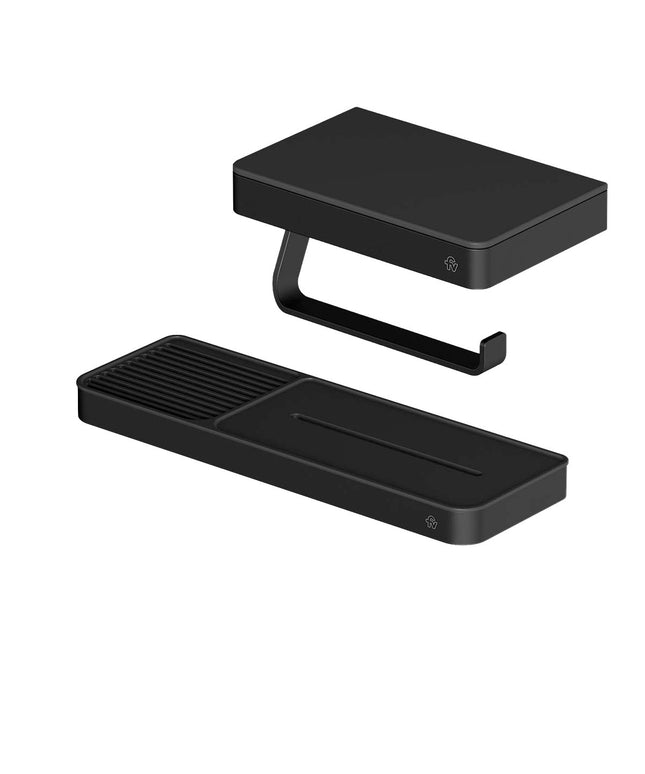 FV KIT ACCESORIOS BAÑO INOX ONE NEGRO 2 PIEZAS 0167/I1-NG + 0168.01/I1-NG