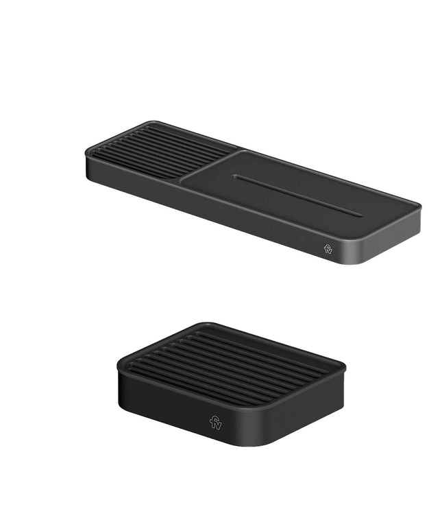 FV KIT ACCESORIOS BAÑO INOX ONE NEGRO 2 PIEZAS 0168.01/I1-NG + 0168/I1-NG
