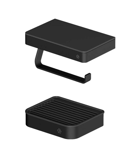 FV KIT ACCESORIOS BAÑO INOX ONE NEGRO 2 PIEZAS 0167/I1-NG + 0168/I1-NG</p><p></p><p>