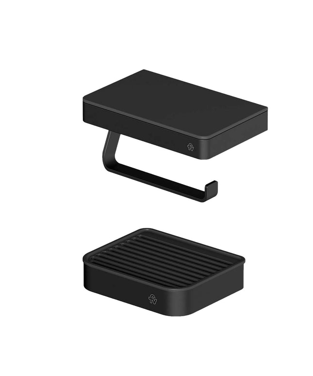 FV KIT ACCESORIOS BAÑO INOX ONE NEGRO 2 PIEZAS 0167/I1-NG + 0168/I1-NG</p><p></p><p>