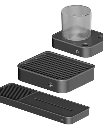 FV KIT ACCESORIOS BAÑO INOX ONE NEGRO 3 PIEZAS 0168.01/I1-NG + 0168/I1-NG + 0169/I1-NG</p><p>