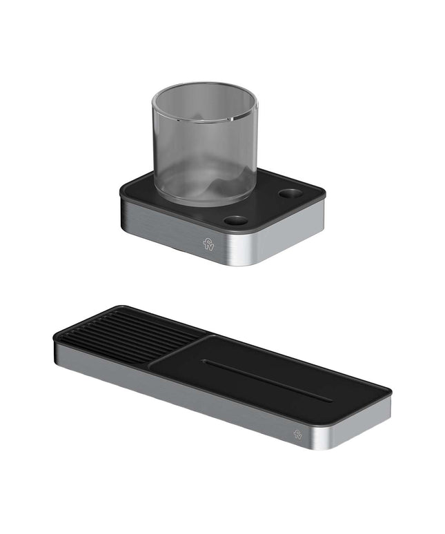 FV KIT ACCESORIOS BAÑO INOX ONE ACERO INOXIDABLE 2 PIEZAS 0168.01/I1-AI + 0169/I1-AI</p><p>