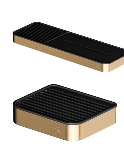 FV KIT ACCESORIOS BAÑO INOX ONE BRUSHED BRASS 2 PIEZAS 0168.01/I1-BB + 0168/I1-BB</p><p>