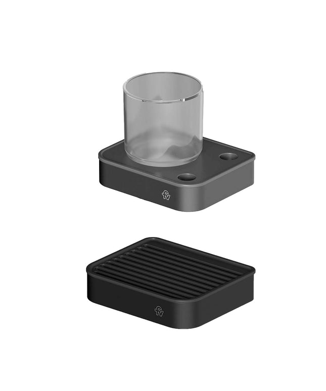 FV KIT ACCESORIOS BAÑO INOX ONE NEGRO 2 PIEZAS 0168/I1-NG + 0169/I1-NG</p><p>