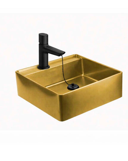 COMBO BACHA APOYAR FERRUM MOLA ACERO INOXIDABLE BRONCE LC411-GB 1AG + LAVATORIO FV 0181/M5-NG