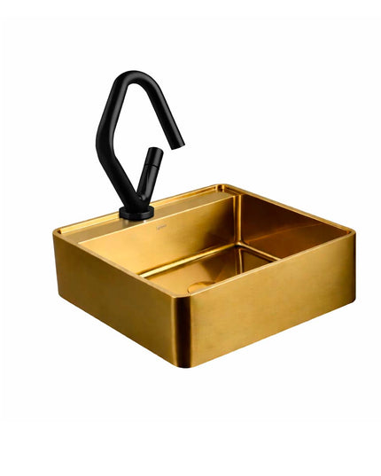 COMBO BACHA APOYAR FERRUM MOLA ACERO INOXIDABLE BRONCE LC411-GB 1AG + LAVATORIO FV 0181/N4-FB