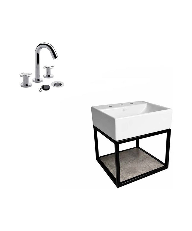 FERRUM TORI MUEBLE DE CAÑO LAVATORIO 3AG Y GRIFERIA FV