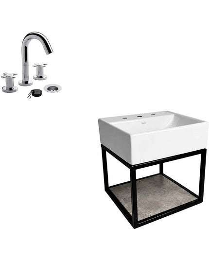FERRUM TORI MUEBLE DE CAÑO LAVATORIO 3AG Y GRIFERIA FV