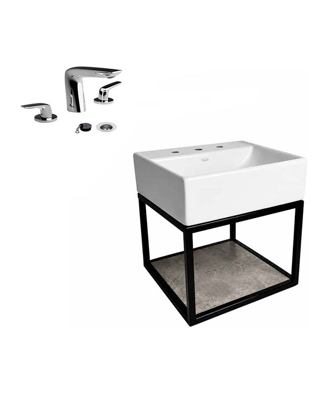 FERRUM TORI MUEBLE CAÑO LAVATORIO 3A Y GRIFERIA 0207/I2 FV