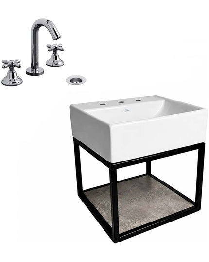 FERRUM TORI MUEBLE CAÑO LAVATORIO 3A Y GRIFERIA 0207/B2P FV