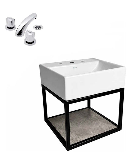 FERRUM TORI MUEBLE CAÑO LAVATORIO 3A Y GRIFERIA 0207/B6 FV