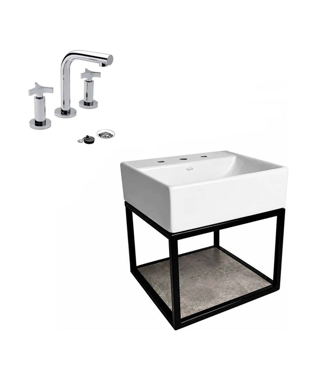 FERRUM TORI MUEBLE CAÑO LAVATORIO 3A Y GRIFERIA 0207/C3 FV