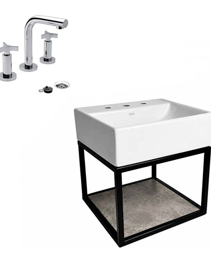 FERRUM TORI MUEBLE CAÑO LAVATORIO 3A Y GRIFERIA 0207/C3 FV