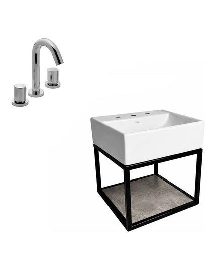 FERRUM TORI MUEBLE CAÑO LAVATORIO 3A Y GRIFERIA 0207/17P FV