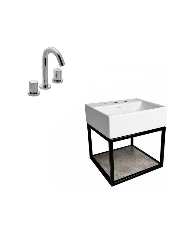 FERRUM TORI MUEBLE CAÑO LAVATORIO 3A Y GRIFERIA 0207/17P FV