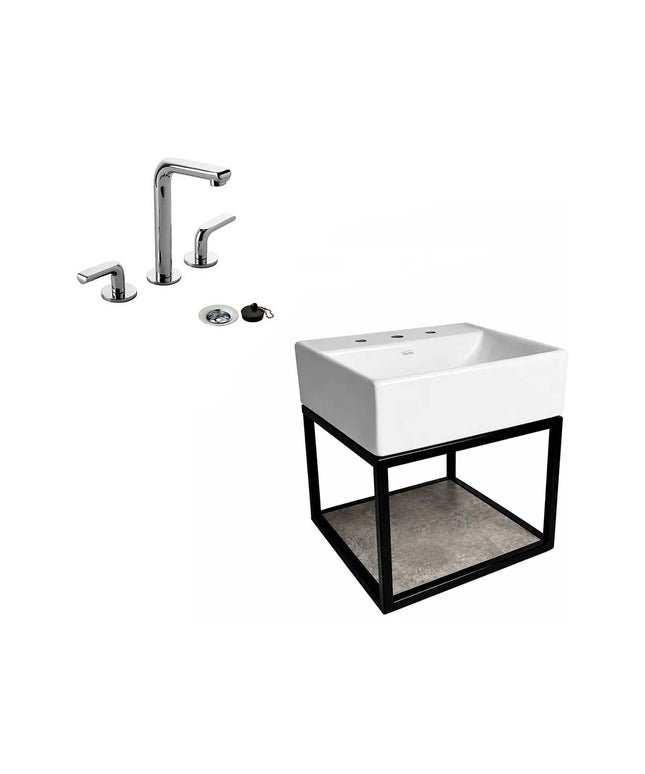 FERRUM TORI MUEBLE CAÑO LAVATORIO 3A Y GRIFERIA 0207/N2 FV