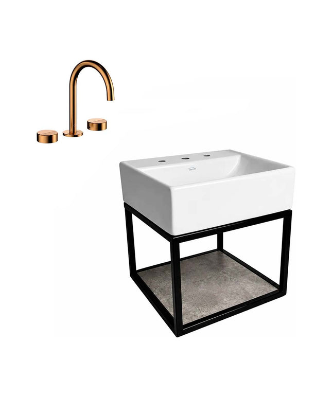 FERRUM TORI MUEBLE CAÑO LAVATORIO Y GRIFERIA 0207/I8-BB FV