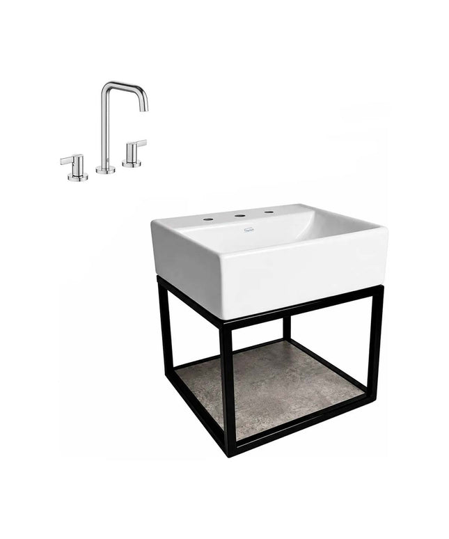 FERRUM TORI MUEBLE CAÑO LAVATORIO 3A Y GRIFERIA 0207A/G8 FV