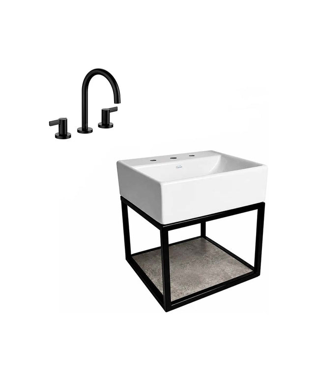 FERRUM TORI MUEBLE CAÑO LAVATORIO Y GRIFERIA 0207/G8-NG FV
