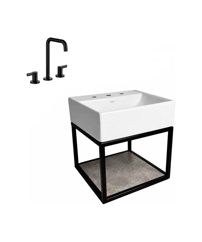 FERRUM TORI MUEBLE CAÑO LAVATORIO Y GRIFERIA 0207A/G8-NG FV