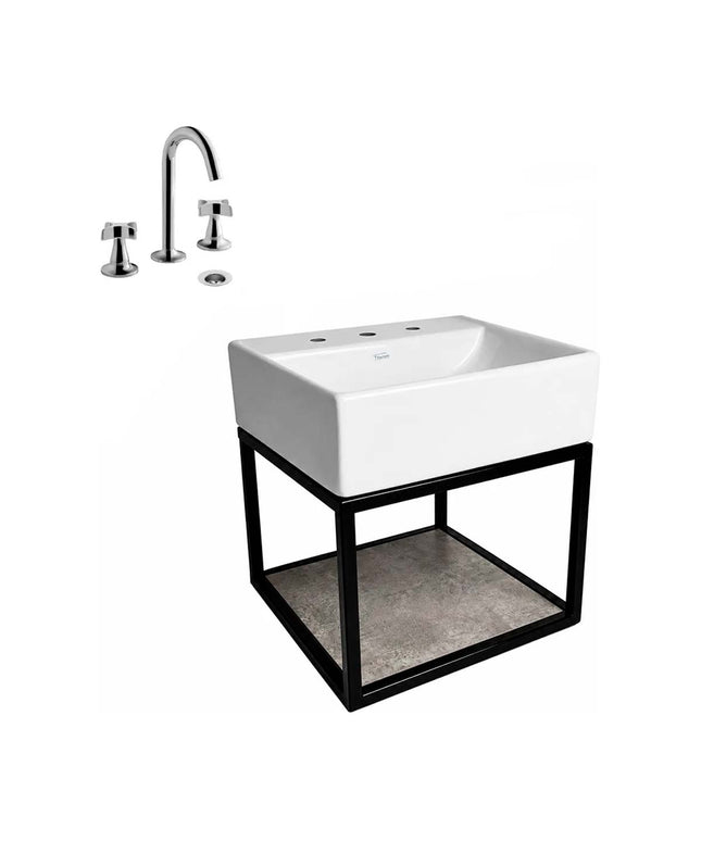 FERRUM TORI MUEBLE CAÑO LAVATORIO 3A Y GRIFERIA 0207/M3P FV