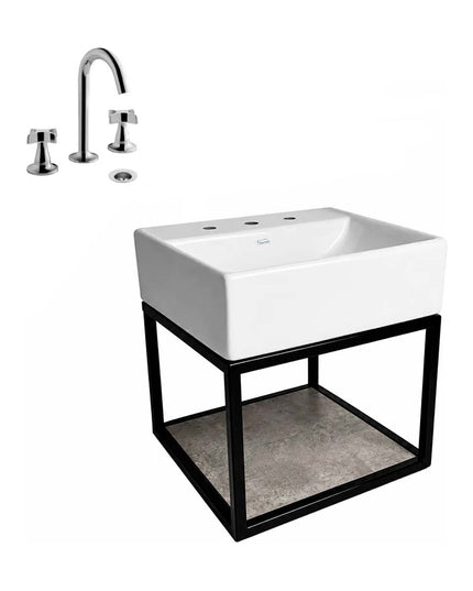 FERRUM TORI MUEBLE CAÑO LAVATORIO 3A Y GRIFERIA 0207/M3P FV