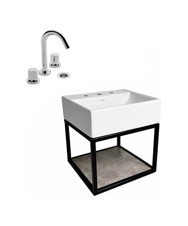 FERRUM TORI MUEBLE CAÑO LAVATORIO 3A Y GRIFERIA 0207/C7 FV