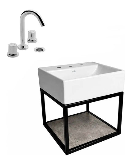 FERRUM TORI MUEBLE CAÑO LAVATORIO 3A Y GRIFERIA 0207/C7 FV