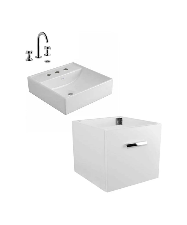 FERRUM TORI MUEBLE DE COLGAR BACHA Y GRIFERIA PETALO FV
