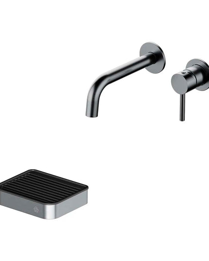 FV INOX ONE LAVATORIO DE PARED ACERO INOXIDABLE Y JABONERA
