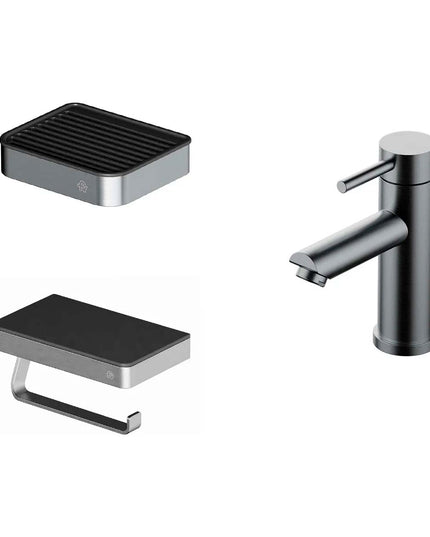 FV INOX ONE LAVATORIO MONOC JABONERA PORTA ROLLO