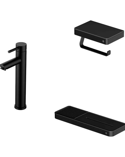 FV INOX ONE LAVATORIO MONOCOMANDO JABONERA PORTA ROLLO