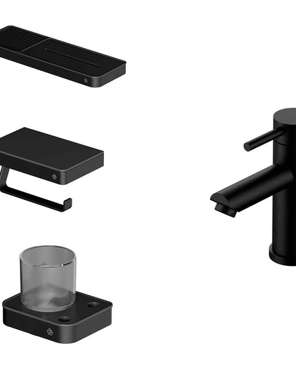 FV INOX ONE LAVATORIO MONOC Y ACCESORIOS NEGRO