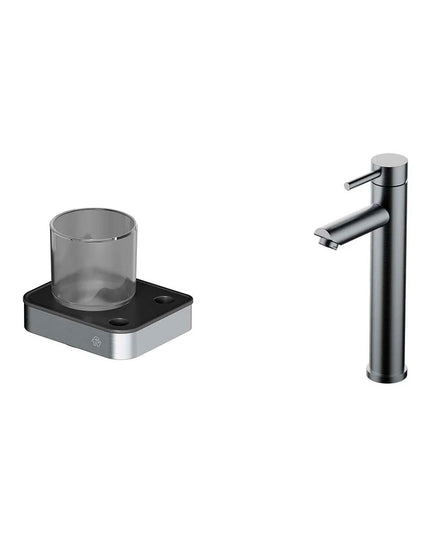 FV INOX ONE LAVATORIO ALTO MONOC Y PORTA CEPILLO