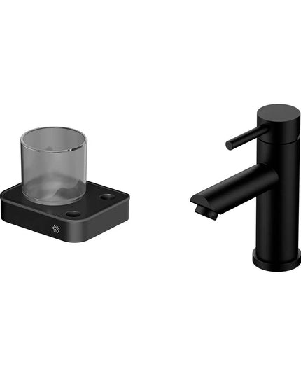 FV INOX ONE LAVATORIO MONOC PORTA CEPILLO NEGRO