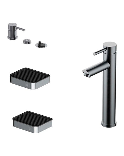 FV INOX ONE LAVATORIO ALTO MONOC Y ACCESORIOS