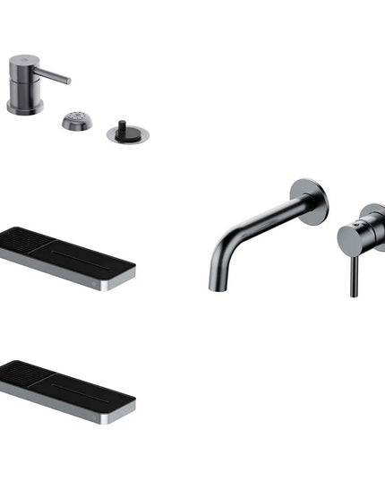 FV INOX ONE LAVATORIO DE PARED Y ACCESORIOS