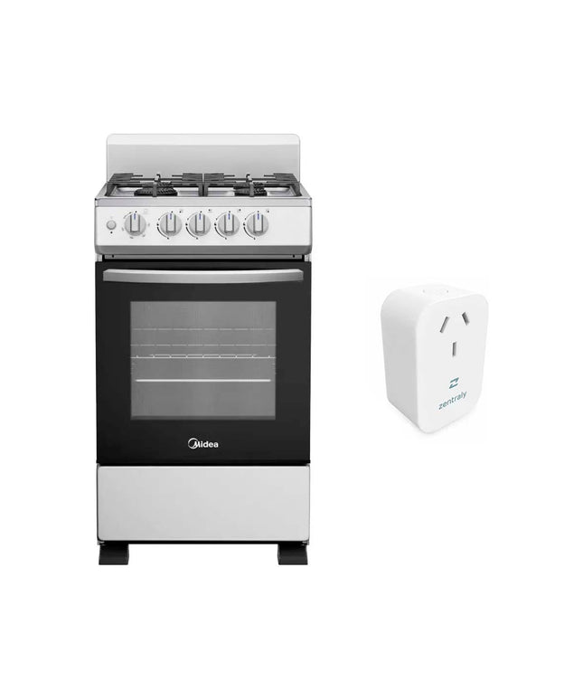 COCINA MIDEA MULTIGAS PLATEADO WIFI ZENTRALY