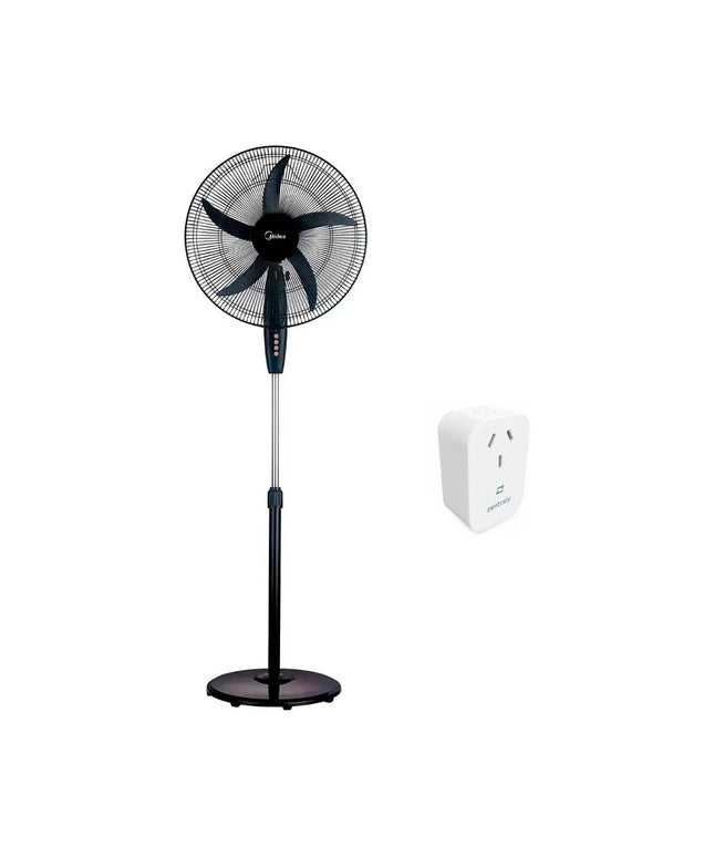 Midea Ventilador De Pie Negro 20 Sf-20b1ae1 Wifi Zentraly